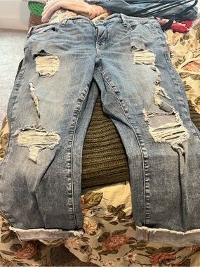 torrid Light Blue Distressed Boyfriend Jeans